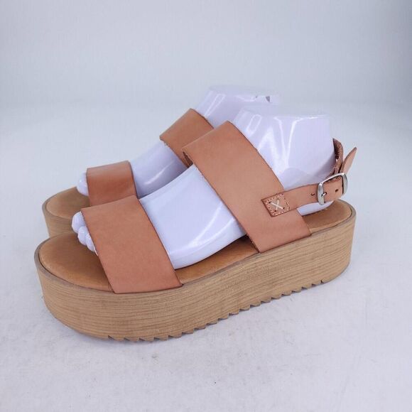 Musse & Cloud Women's sandals Fabiana brown US 9.5 Platform Slingback Sandal - Picture 1 of 9